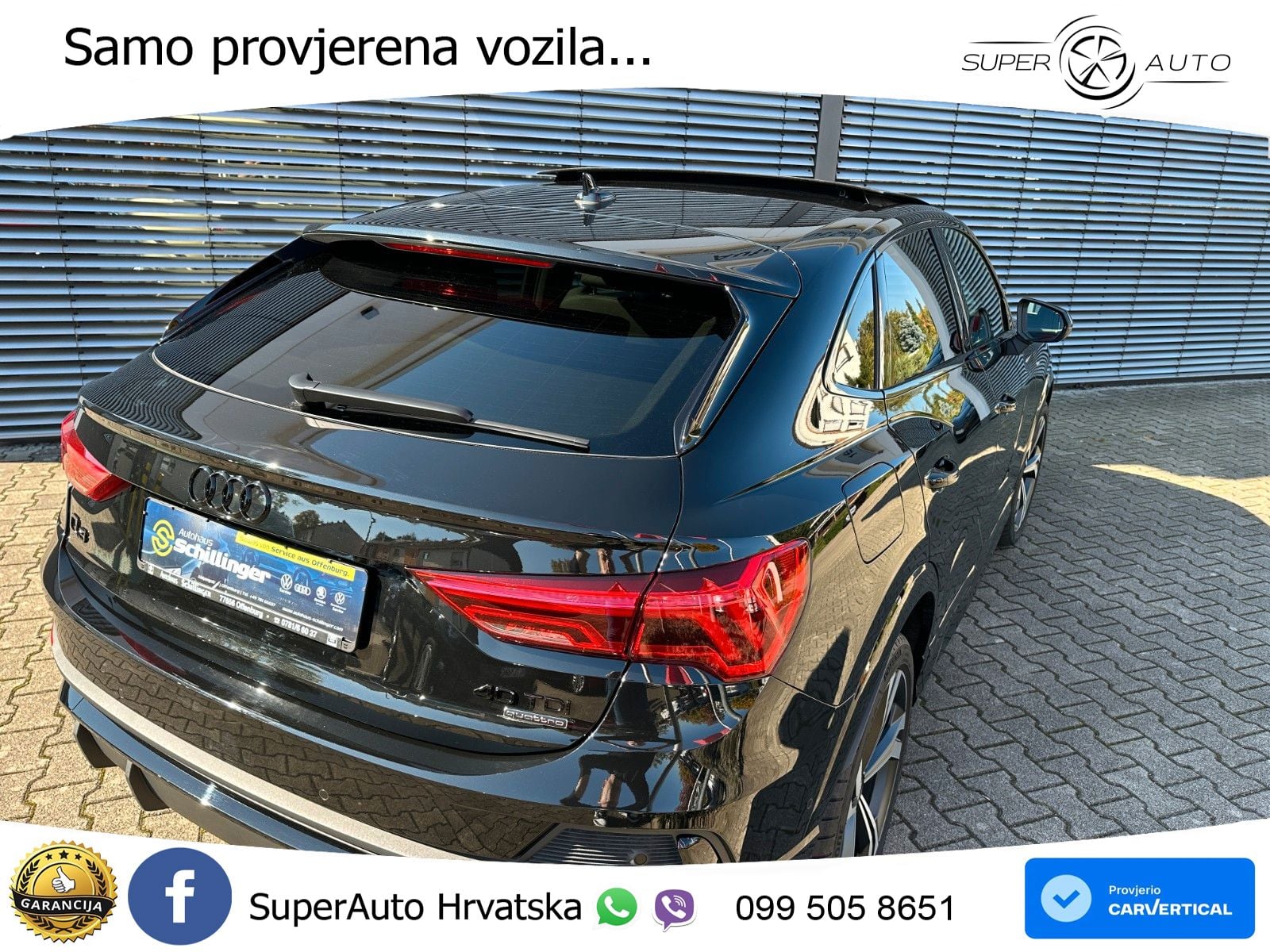 Audi Q3 Sportback 40 TDI (193 KS) quattro S tronic S line LED+GR SJED+ACC