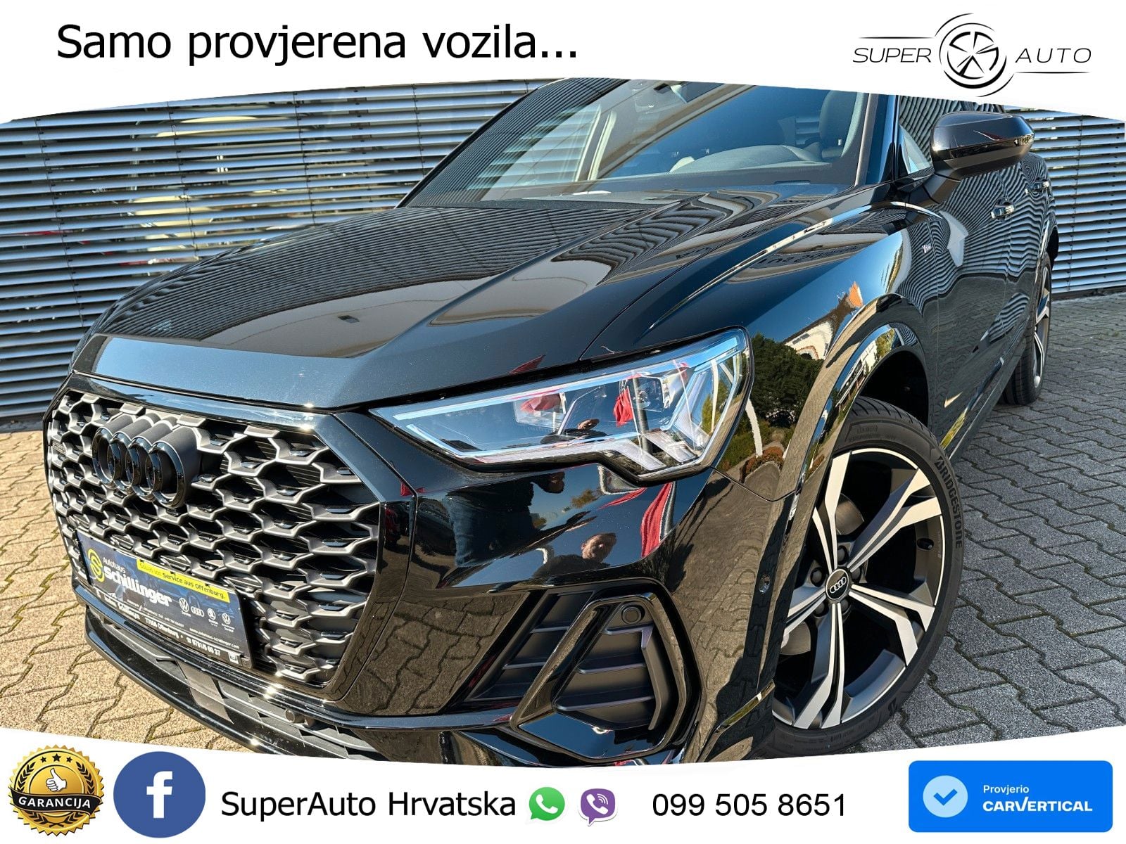 Audi Q3 Sportback 40 TDI (193 KS) quattro S tronic S line LED+GR SJED+ACC