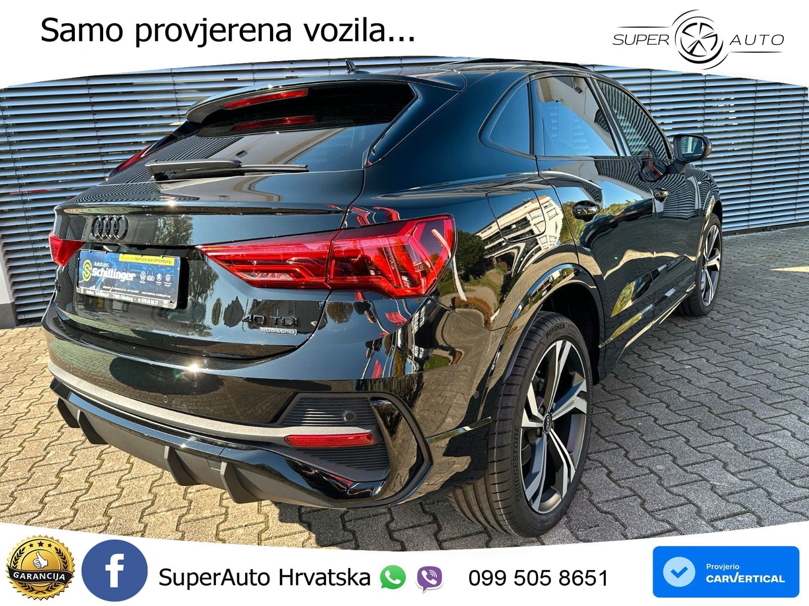Audi Q3 Sportback 40 TDI (193 KS) quattro S tronic S line LED+GR SJED+ACC