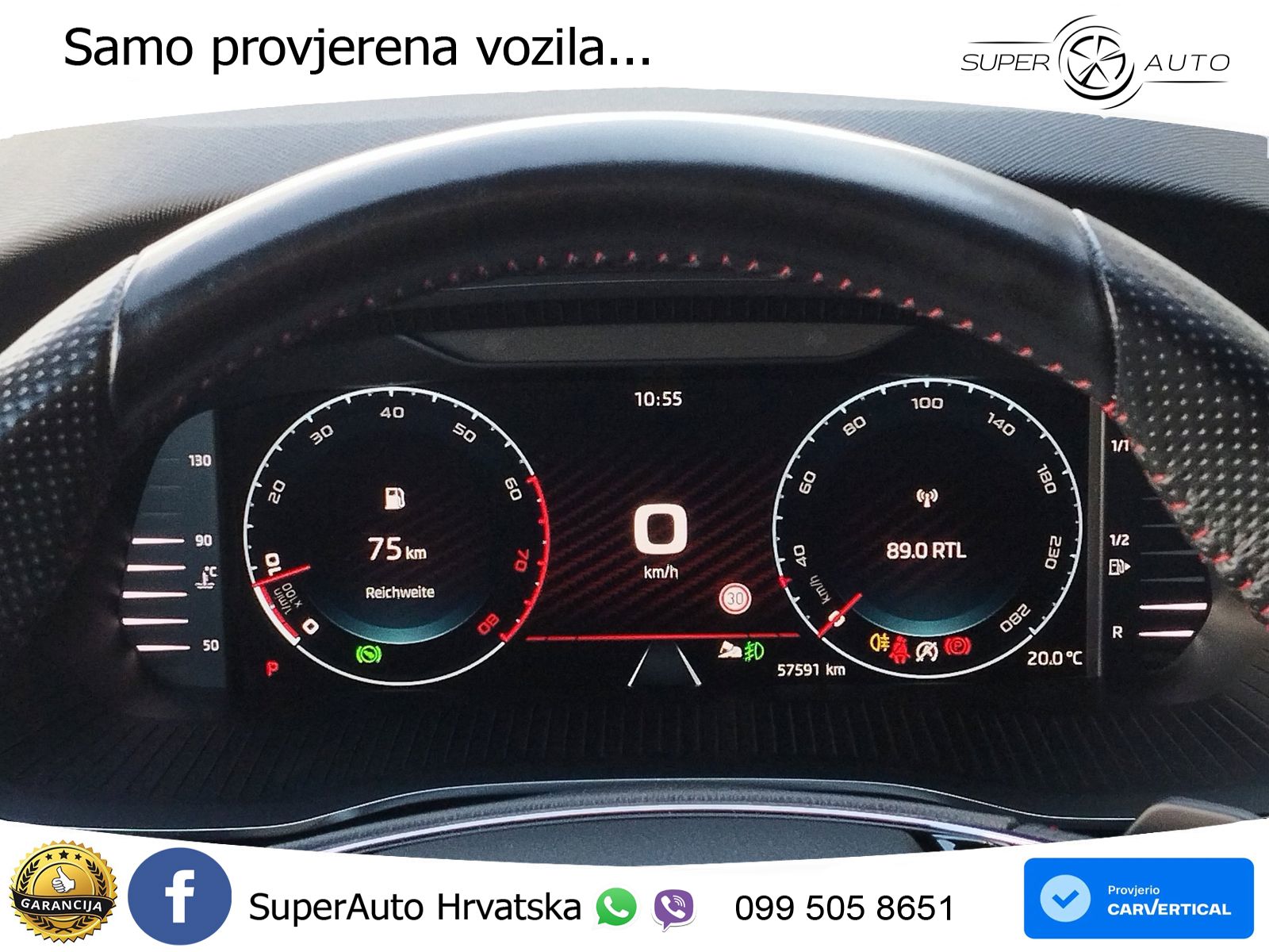 Škoda Octavia Combi RS 2.0 TSI (245 KS) DSG LED+GR SJED+ACC
