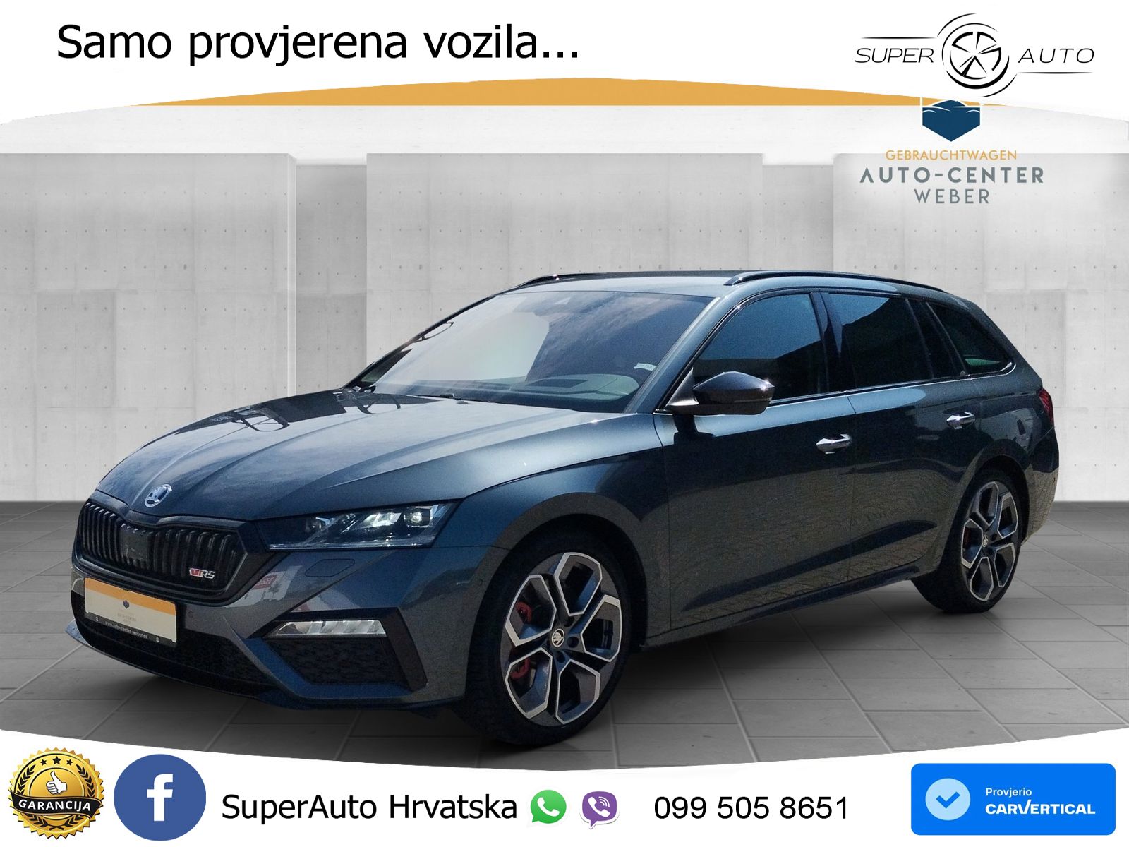 Škoda Octavia Combi RS 2.0 TSI (245 KS) DSG LED+GR SJED+ACC