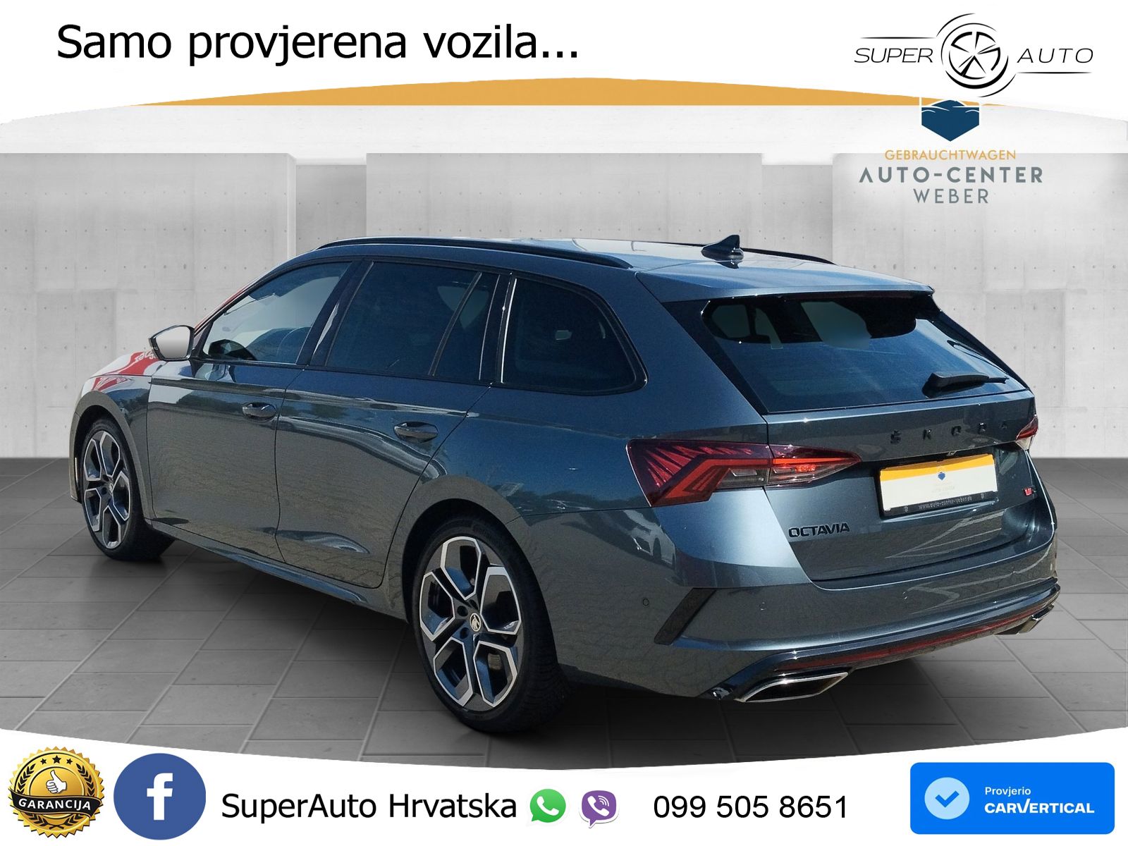 Škoda Octavia Combi RS 2.0 TSI (245 KS) DSG LED+GR SJED+ACC