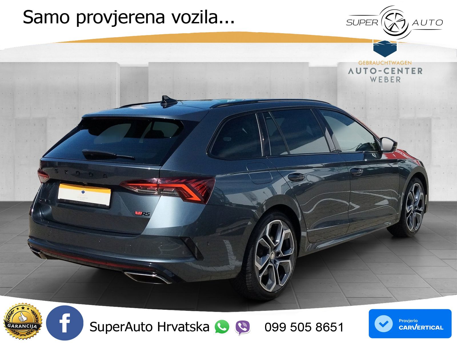 Škoda Octavia Combi RS 2.0 TSI (245 KS) DSG LED+GR SJED+ACC