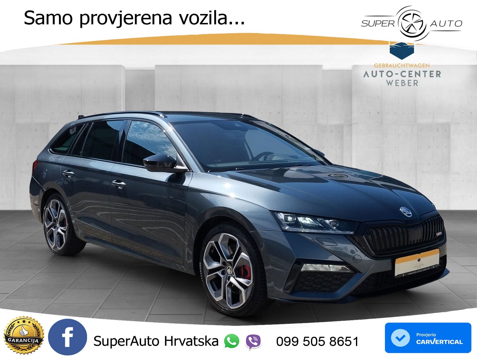 Škoda Octavia Combi RS 2.0 TSI (245 KS) DSG LED+GR SJED+ACC