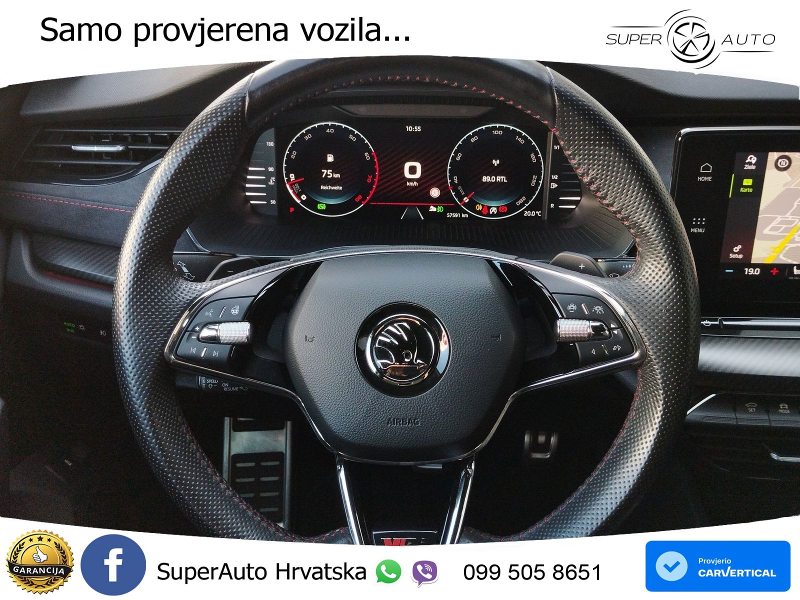Škoda Octavia Combi RS 2.0 TSI (245 KS) DSG LED+GR SJED+ACC
