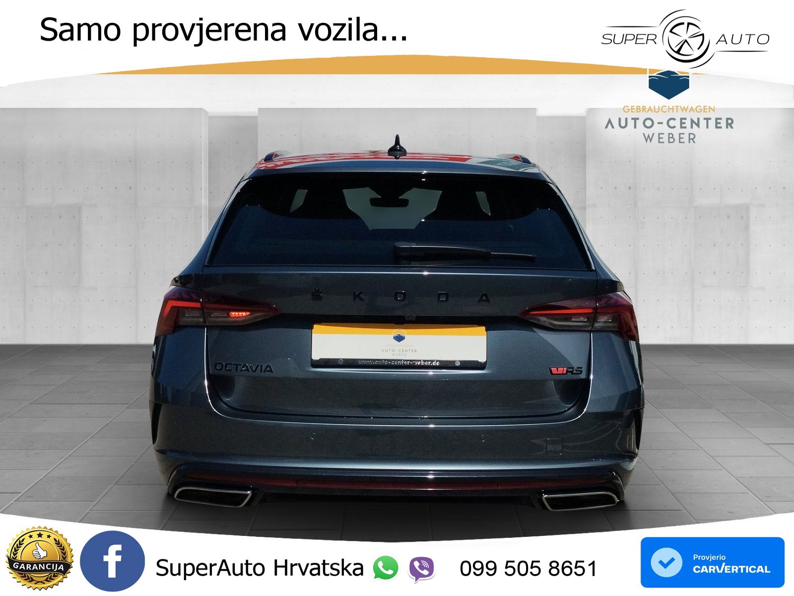 Škoda Octavia Combi RS 2.0 TSI (245 KS) DSG LED+GR SJED+ACC