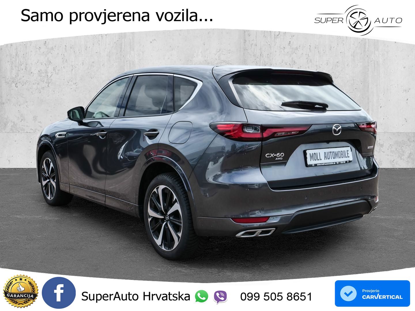Mazda CX-60 3.3 e-Skyactiv D (254 KS) AWD Automatic LED+GR SJED+ACC