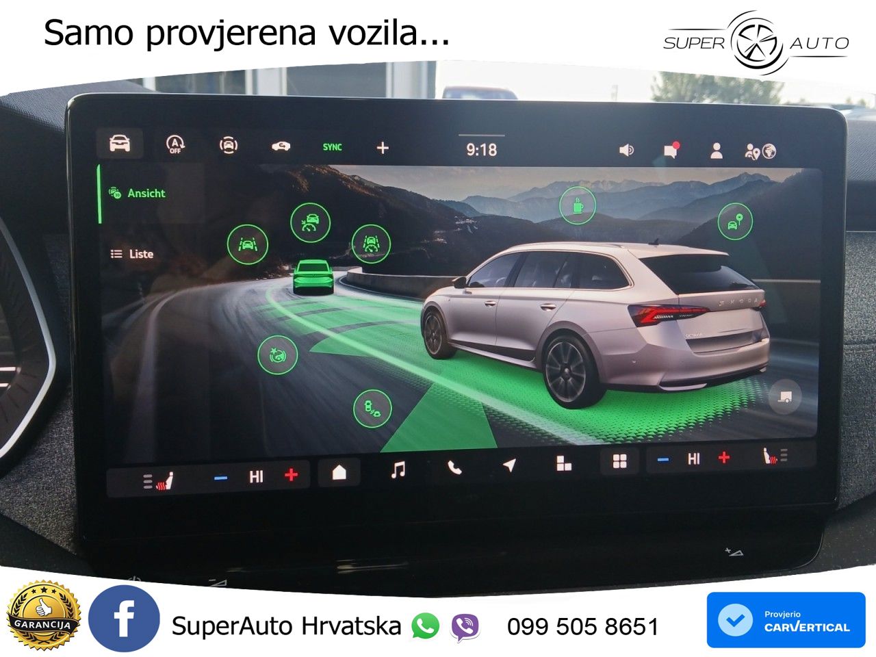 Škoda Octavia Combi 2.0 TSI (204 KS) 4x4 DSG LED+GR SJED+ACC