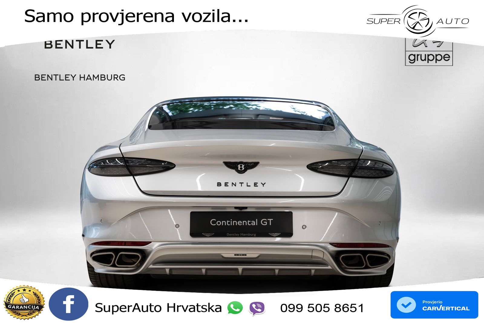 Bentley Continental GT IV 4.0 V8 TFSi (782 KS) AWD DCT LED+GR SJED+ACC
