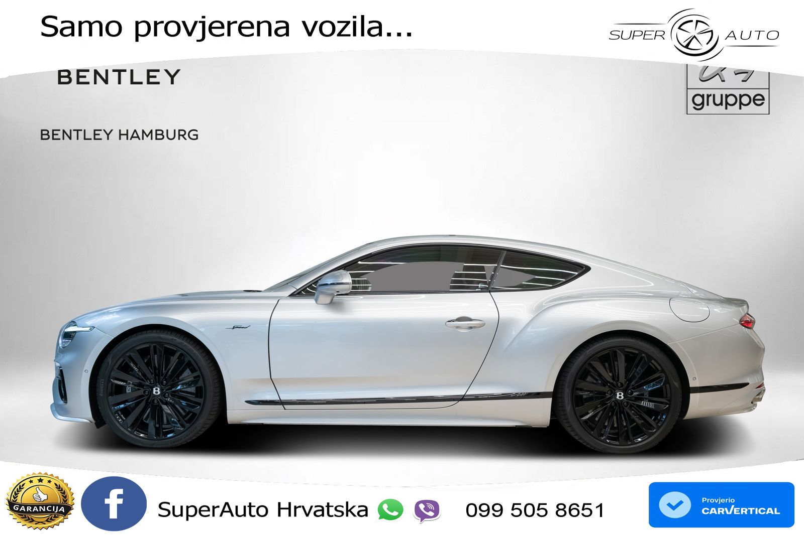 Bentley Continental GT IV 4.0 V8 TFSi (782 KS) AWD DCT LED+GR SJED+ACC