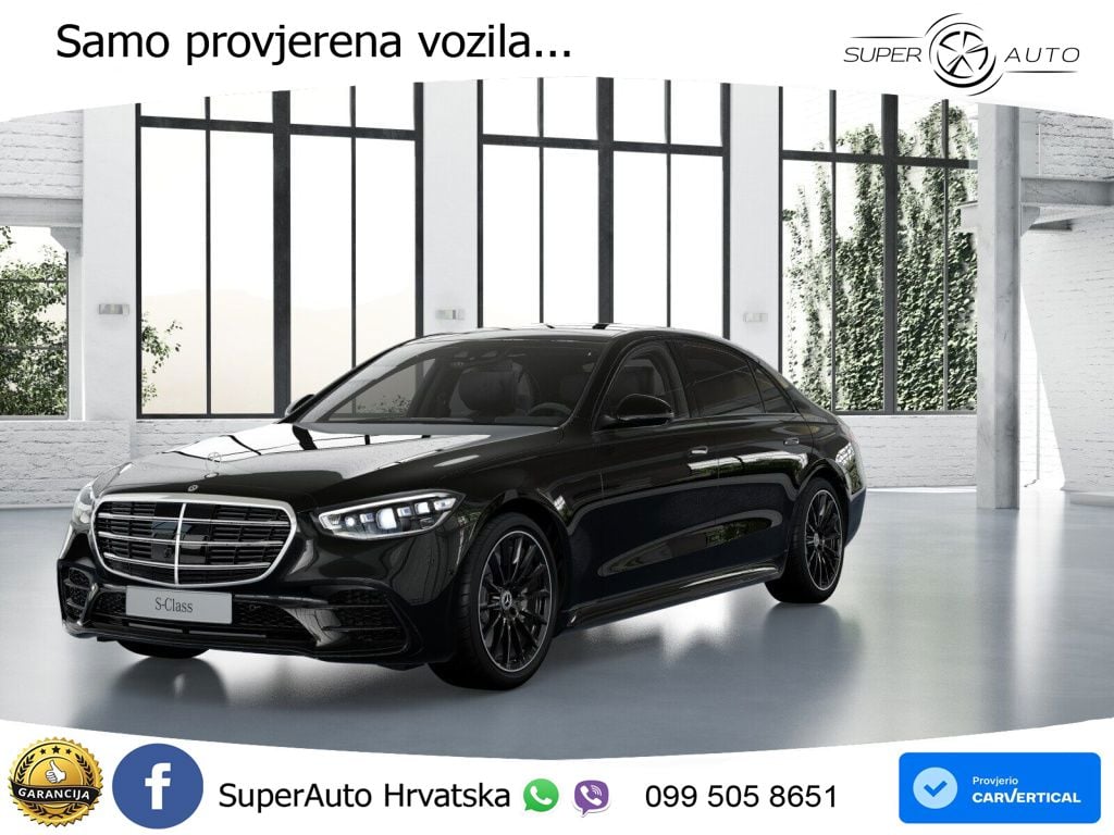 Mercedes S 450d (367 KS) EQ Boost 4MATIC 9G-TRONIC AMG ACC+HEAD+4xGR SJED+360+PANO