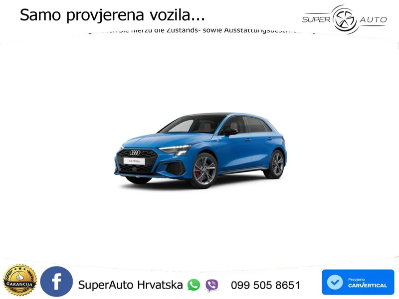 Audi A3 45 TFSIe (245 KS) S tronic S line LED+GR SJED+ACC