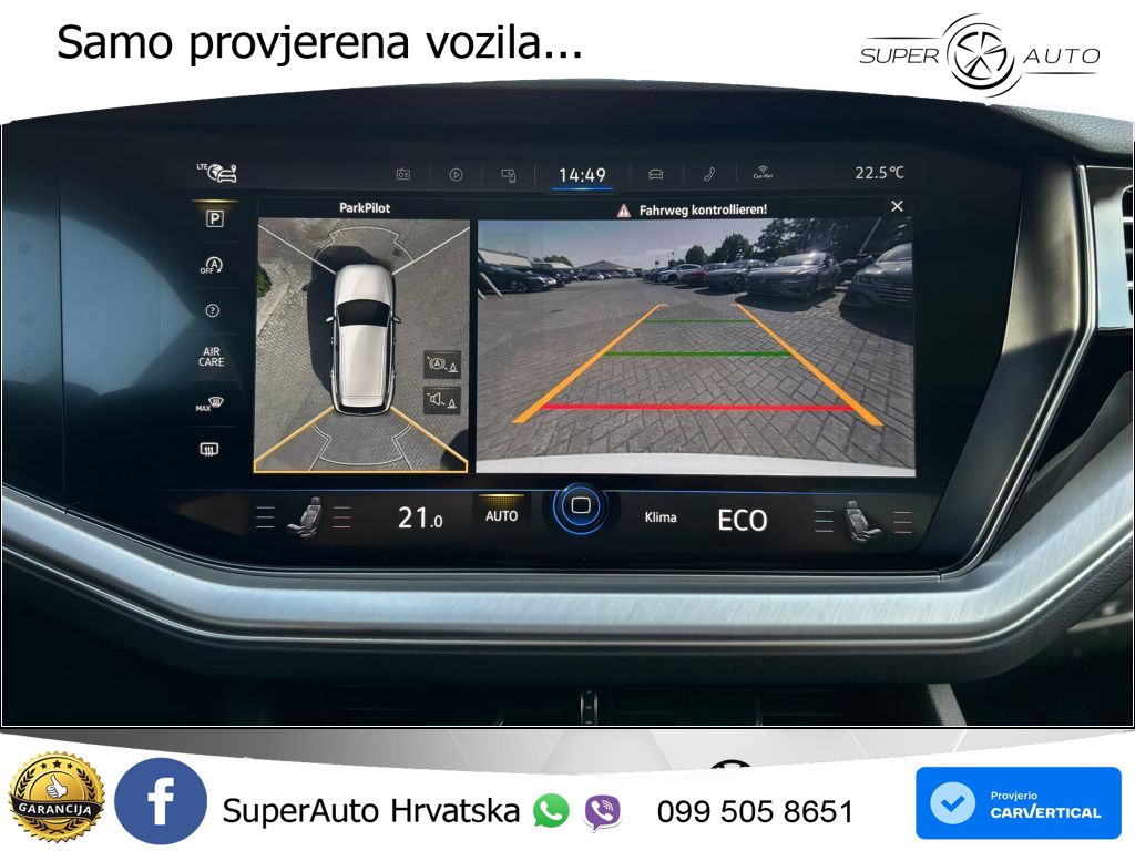 Volkswagen Touareg 3.0 V6 TDI (231 KS) 4MOTION Tiptronic ZRAČNI+ACC+GR SJED+KAM+PANO