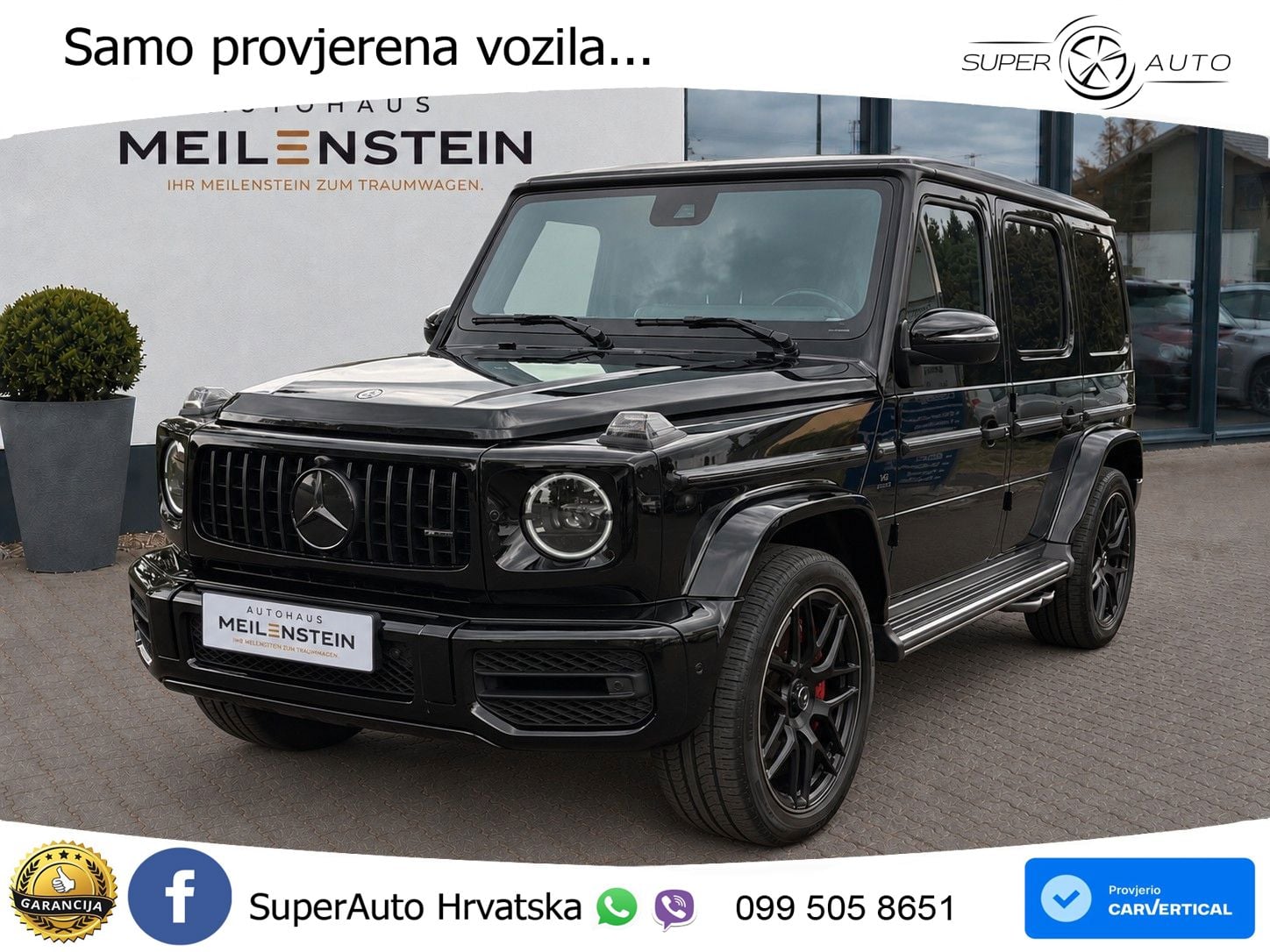 Mercedes AMG G 63 Long V8 (585 KS) 4MATIC 9G-TRONIC AMG SPEEDSHIFT PLUS ZRAČNI+ACC+4xGR SJED+360