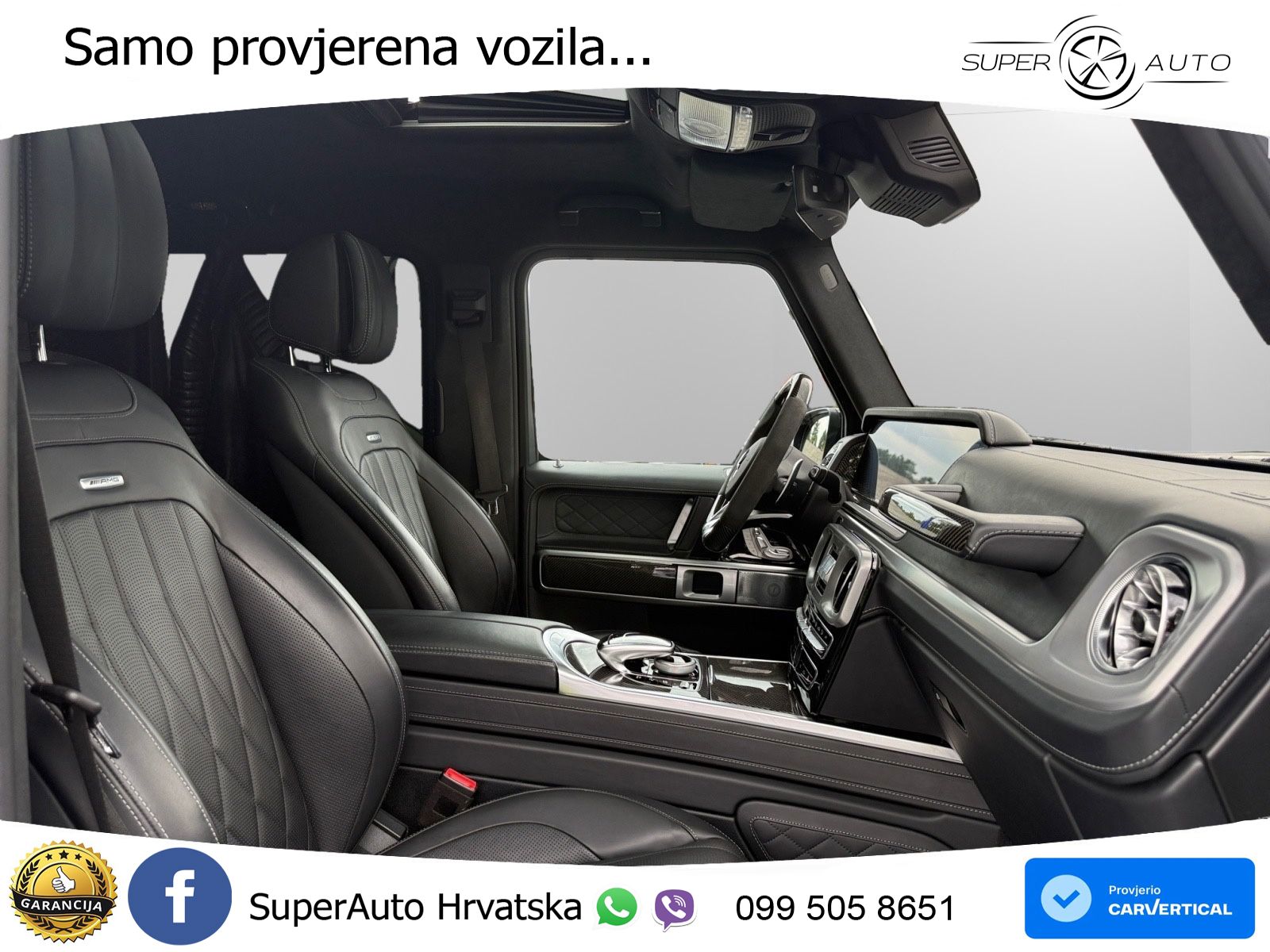 Mercedes AMG G 63 Long V8 (585 KS) 4MATIC 9G-TRONIC AMG SPEEDSHIFT PLUS ZRAČNI+ACC+4xGR SJED+360