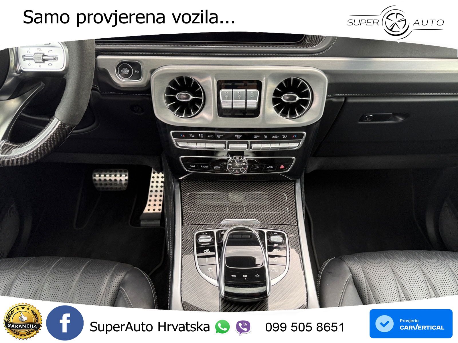 Mercedes AMG G 63 Long V8 (585 KS) 4MATIC 9G-TRONIC AMG SPEEDSHIFT PLUS ZRAČNI+ACC+4xGR SJED+360