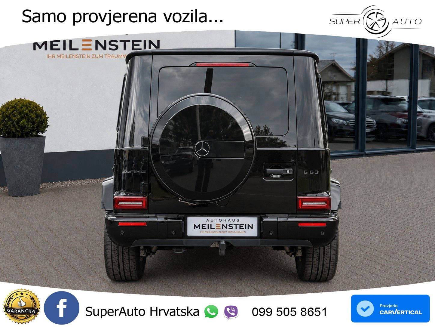 Mercedes AMG G 63 Long V8 (585 KS) 4MATIC 9G-TRONIC AMG SPEEDSHIFT PLUS ZRAČNI+ACC+4xGR SJED+360