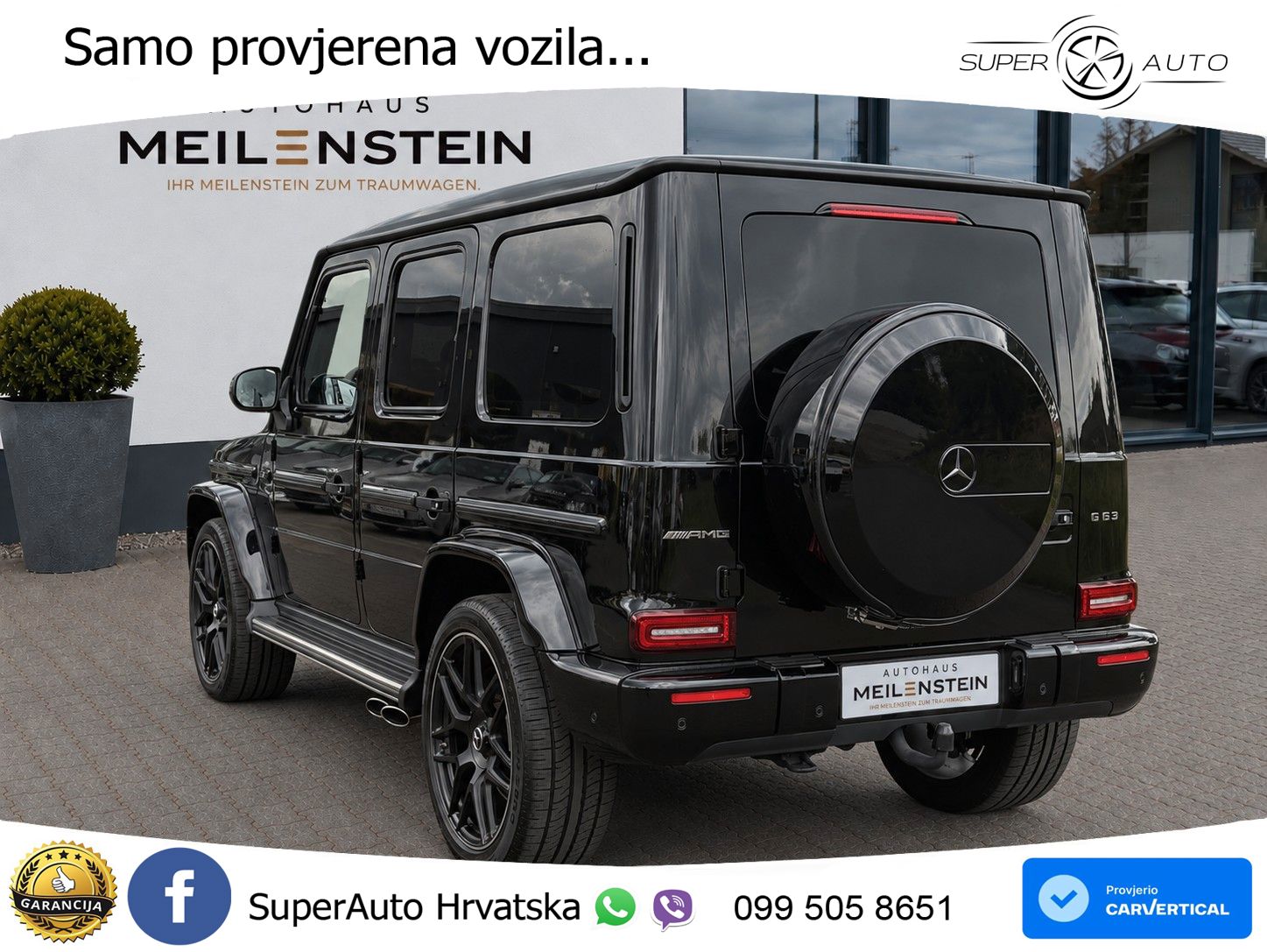 Mercedes AMG G 63 Long V8 (585 KS) 4MATIC 9G-TRONIC AMG SPEEDSHIFT PLUS ZRAČNI+ACC+4xGR SJED+360