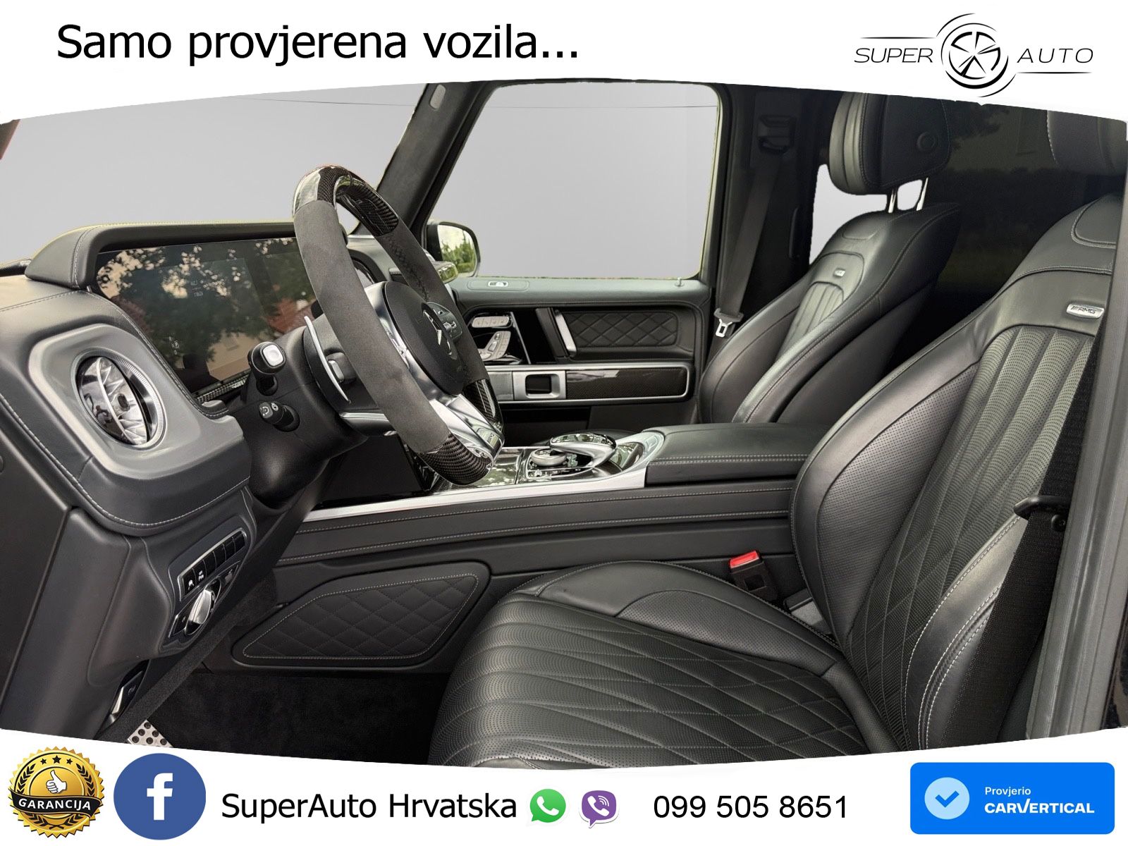 Mercedes AMG G 63 Long V8 (585 KS) 4MATIC 9G-TRONIC AMG SPEEDSHIFT PLUS ZRAČNI+ACC+4xGR SJED+360