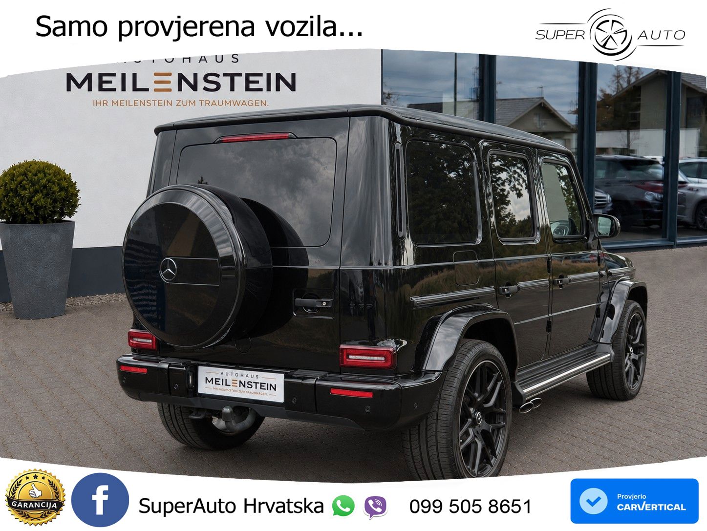 Mercedes AMG G 63 Long V8 (585 KS) 4MATIC 9G-TRONIC AMG SPEEDSHIFT PLUS ZRAČNI+ACC+4xGR SJED+360