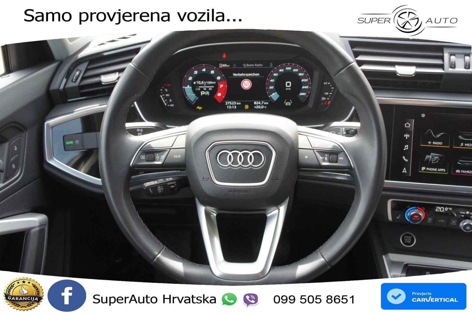 Audi Q3 35 TFSI (150 KS) S tronic advanced LED+GR SJED+ACC