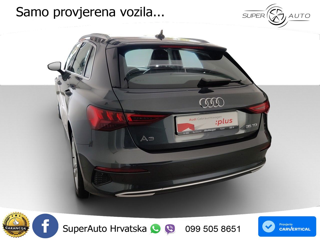 Audi A3 35 TDI (150 KS) S tronic advanced LED+GR SJED+ACC