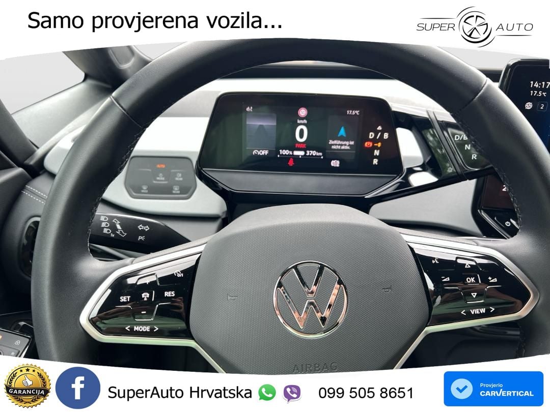 Volkswagen ID.3 Pro 62 kWh (204 KS) LED+GR SJED+ACC