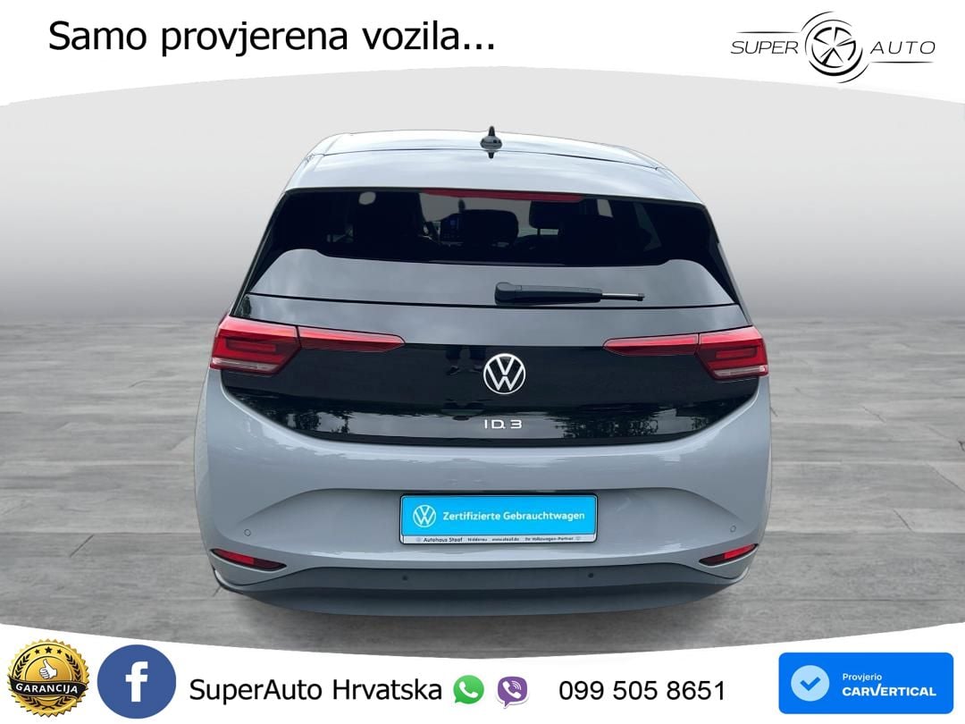 Volkswagen ID.3 Pro 62 kWh (204 KS) LED+GR SJED+ACC