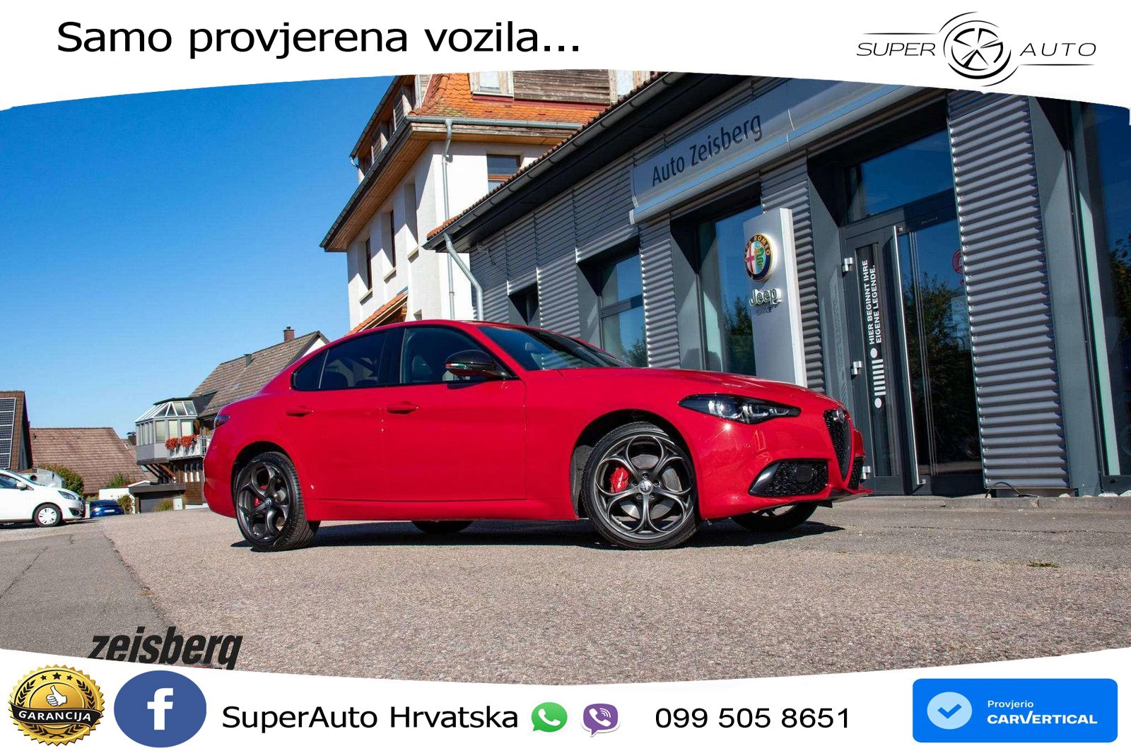 Alfa Romeo Giulia 2.0 Turbo (280 KS) Q4 Automatic LED+GR SJED+ACC