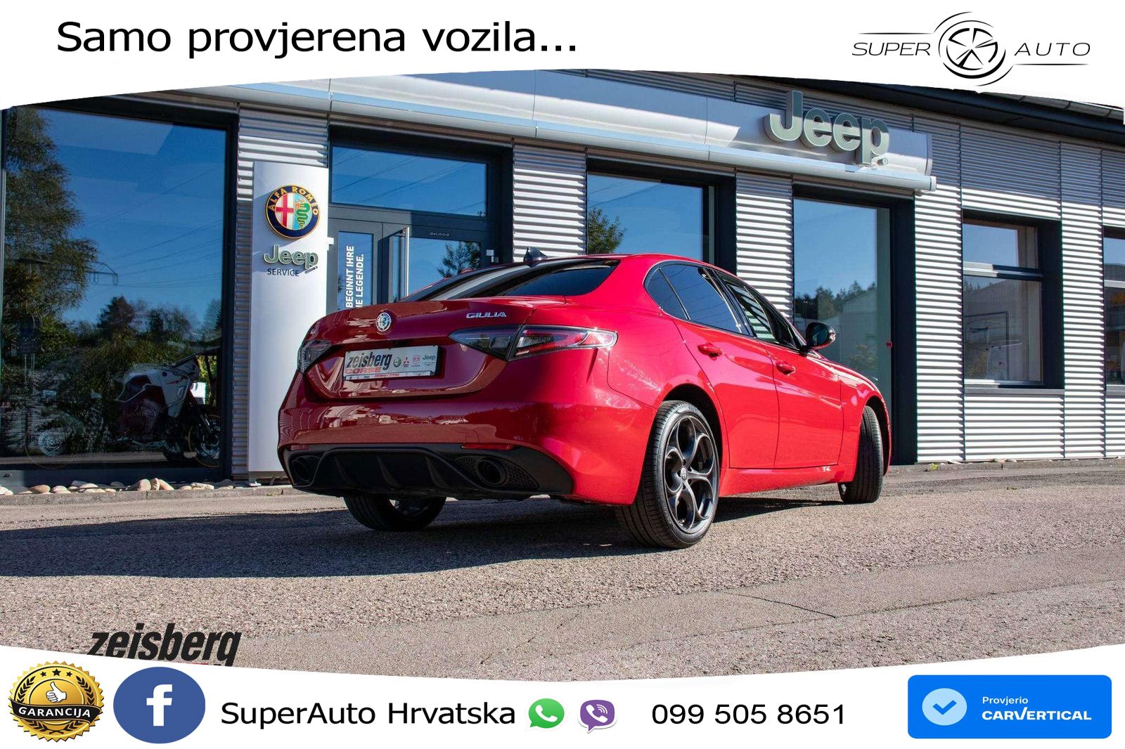 Alfa Romeo Giulia 2.0 Turbo (280 KS) Q4 Automatic LED+GR SJED+ACC