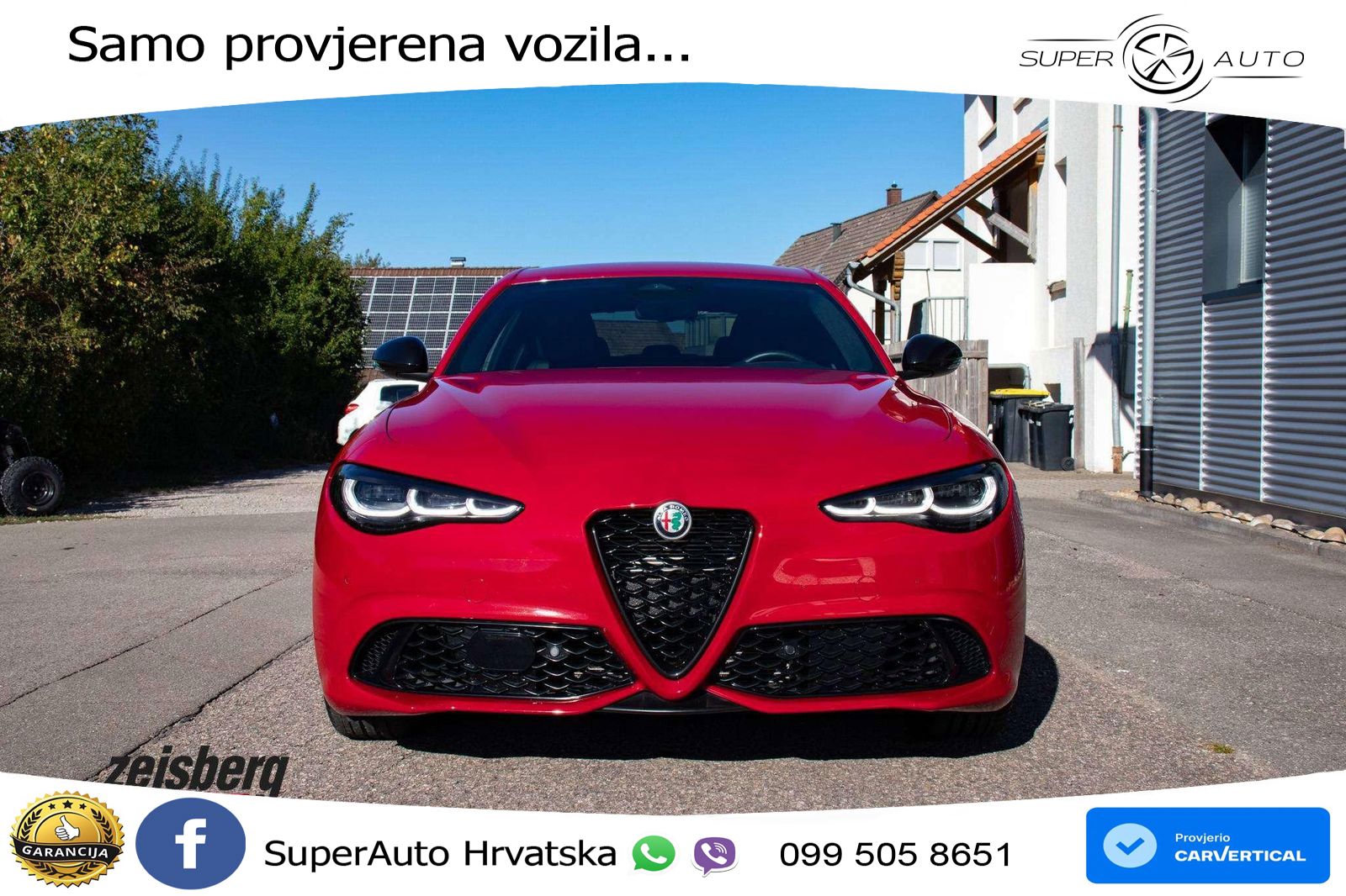 Alfa Romeo Giulia 2.0 Turbo (280 KS) Q4 Automatic LED+GR SJED+ACC
