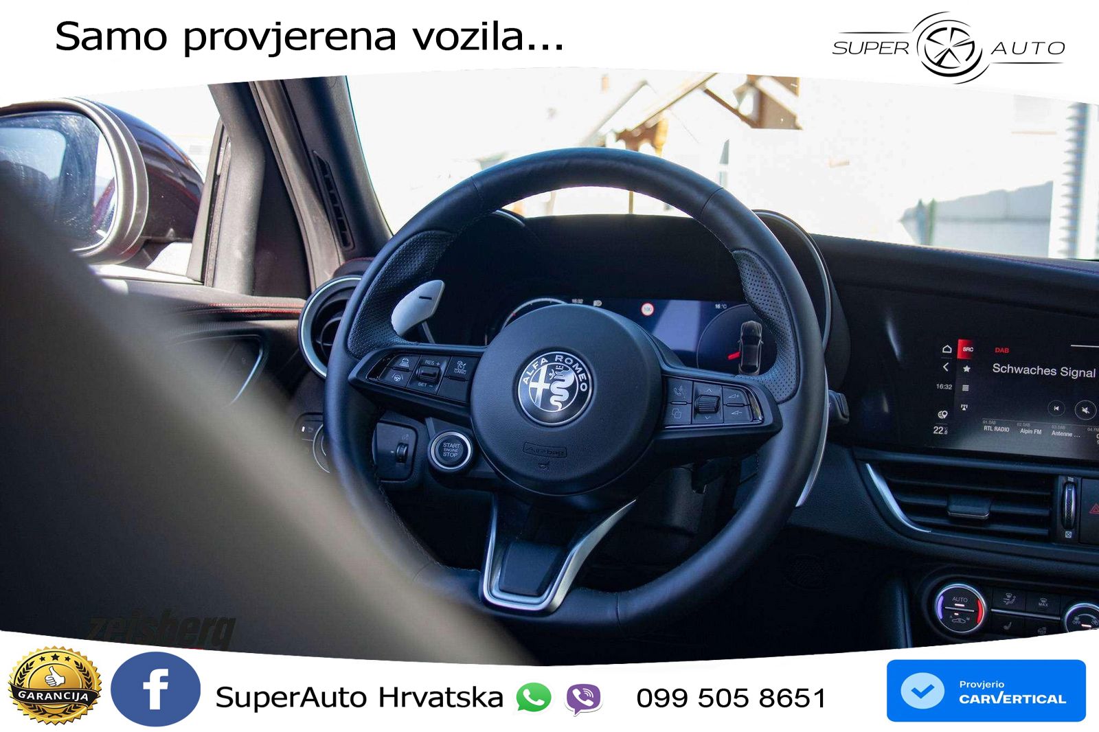Alfa Romeo Giulia 2.0 Turbo (280 KS) Q4 Automatic LED+GR SJED+ACC