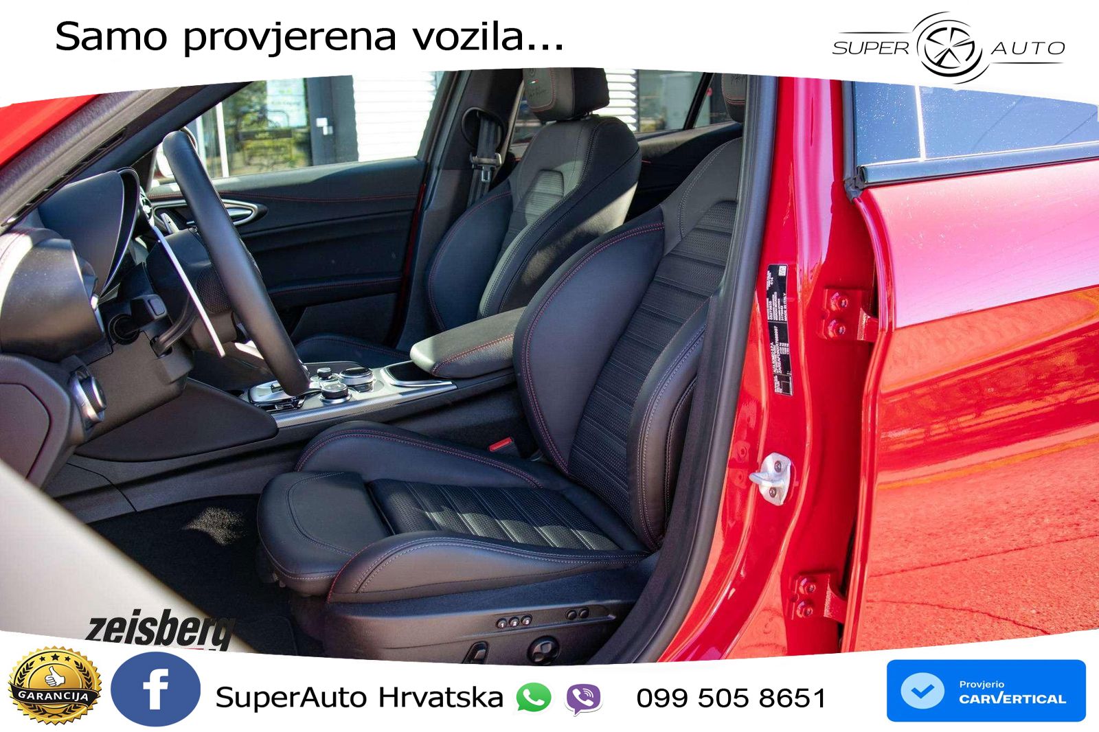 Alfa Romeo Giulia 2.0 Turbo (280 KS) Q4 Automatic LED+GR SJED+ACC