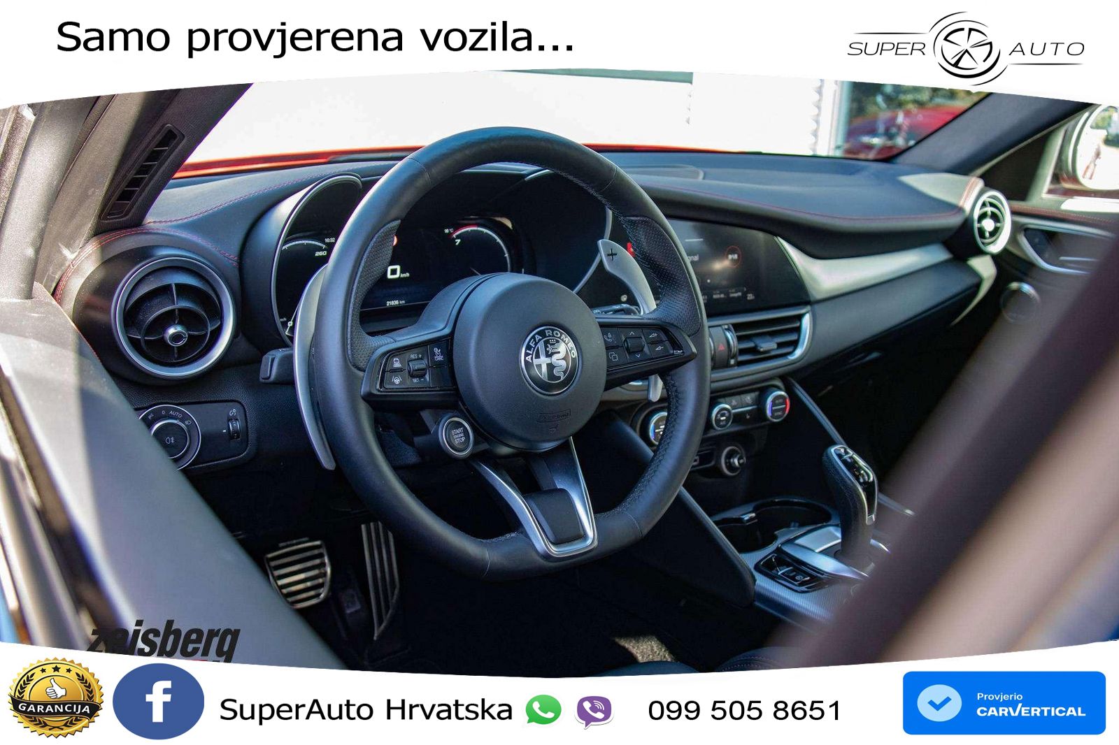 Alfa Romeo Giulia 2.0 Turbo (280 KS) Q4 Automatic LED+GR SJED+ACC