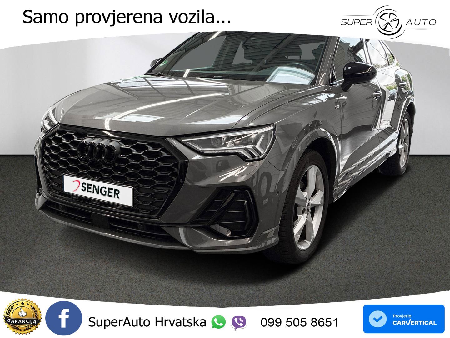 Audi Q3 II Sportback 35 TFSI (150 KS) S tronic S line MATRIX+GR SJED+KAM
