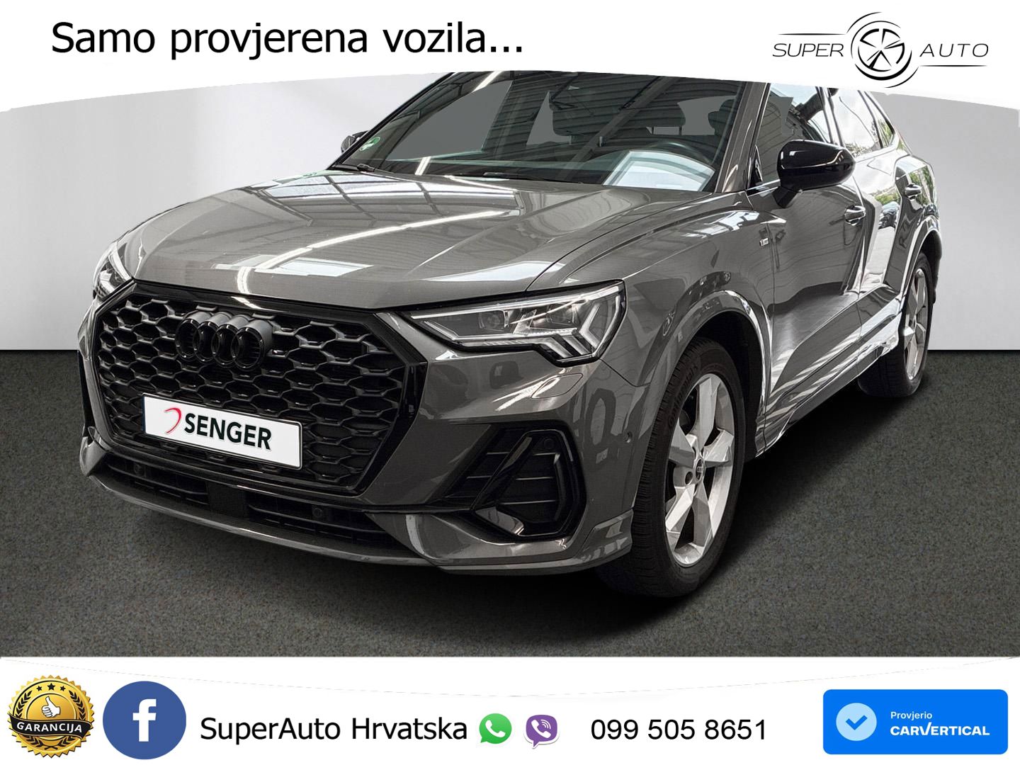 Audi Q3 II Sportback 35 TFSI (150 KS) S tronic S line MATRIX+GR SJED+KAM