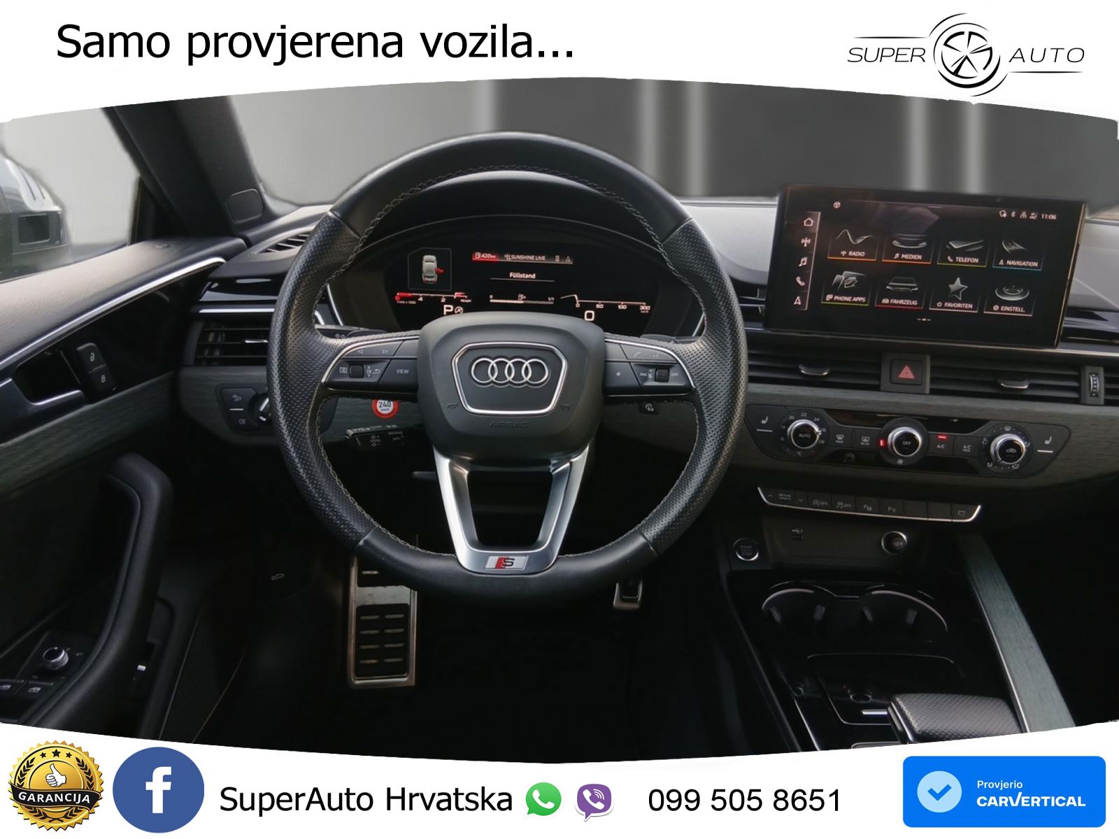Audi A5 Sportback 40 TDI (204 KS) quattro S tronic S line MATRIX+GR SJED+KAM