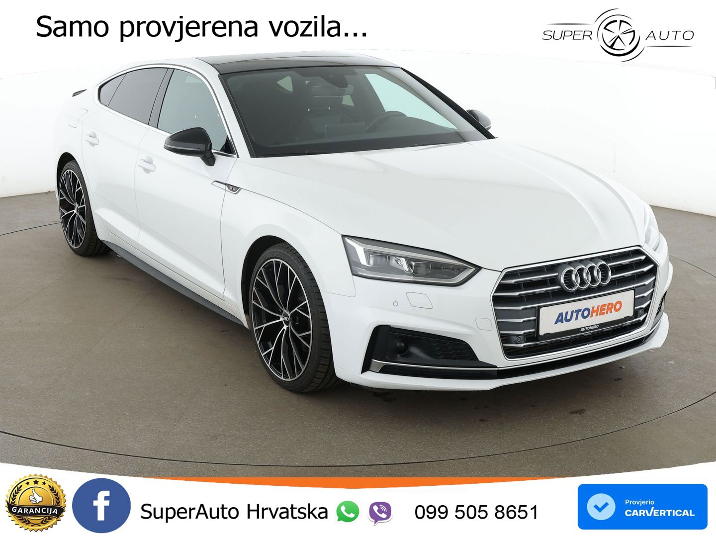 Audi A5 Sportback 40 TFSI (190 KS) S tronic LED+GR SJED+ACC
