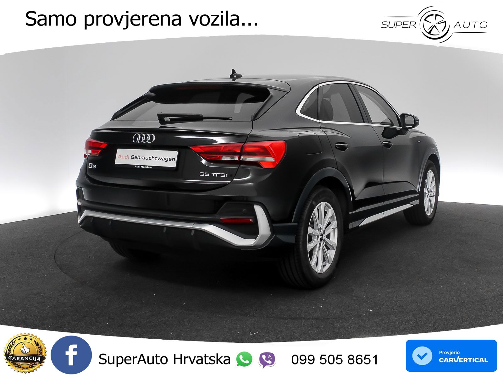 Audi Q3 II Sportback 35 TFSI (150 KS) S tronic S line LED+GR SJED+ACC