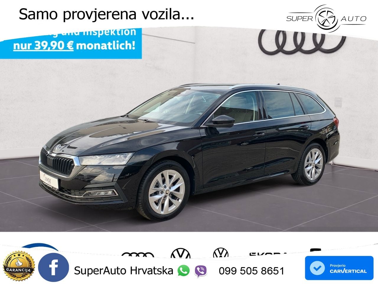 Škoda Octavia Combi 2.0 TDI (150 KS) DSG LED+GR SJED+ACC