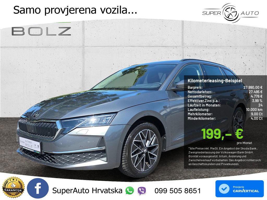 Škoda Octavia Combi 2.0 TDI (150 KS) DSG LED+GR SJED+ACC