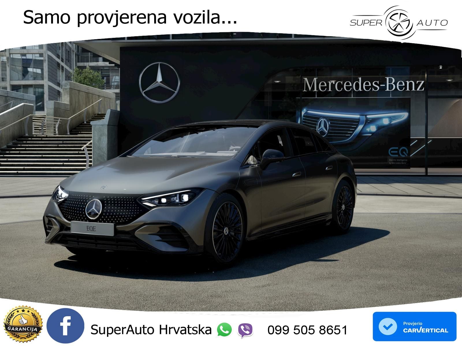 Mercedes EQE 350 98 kWh (292 KS) AMG ACC+HEAD+GR SJED+360+PANO