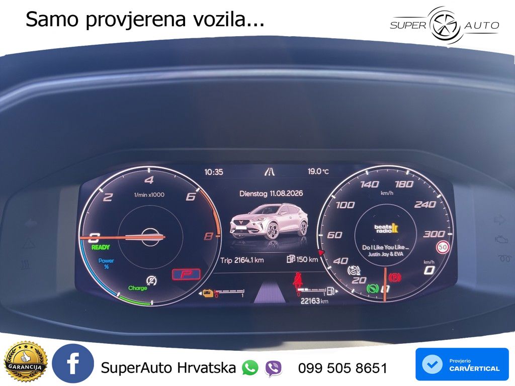 Cupra Formentor 1.4 TSI (245 KS) e-Hybrid DSG VZ LED+GR SJED+ACC
