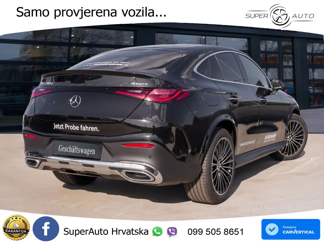 Mercedes GLC Coupe 200d (163 KS) 4MATIC 9G-TRONIC AMG ACC+GR SJED+360+PANO