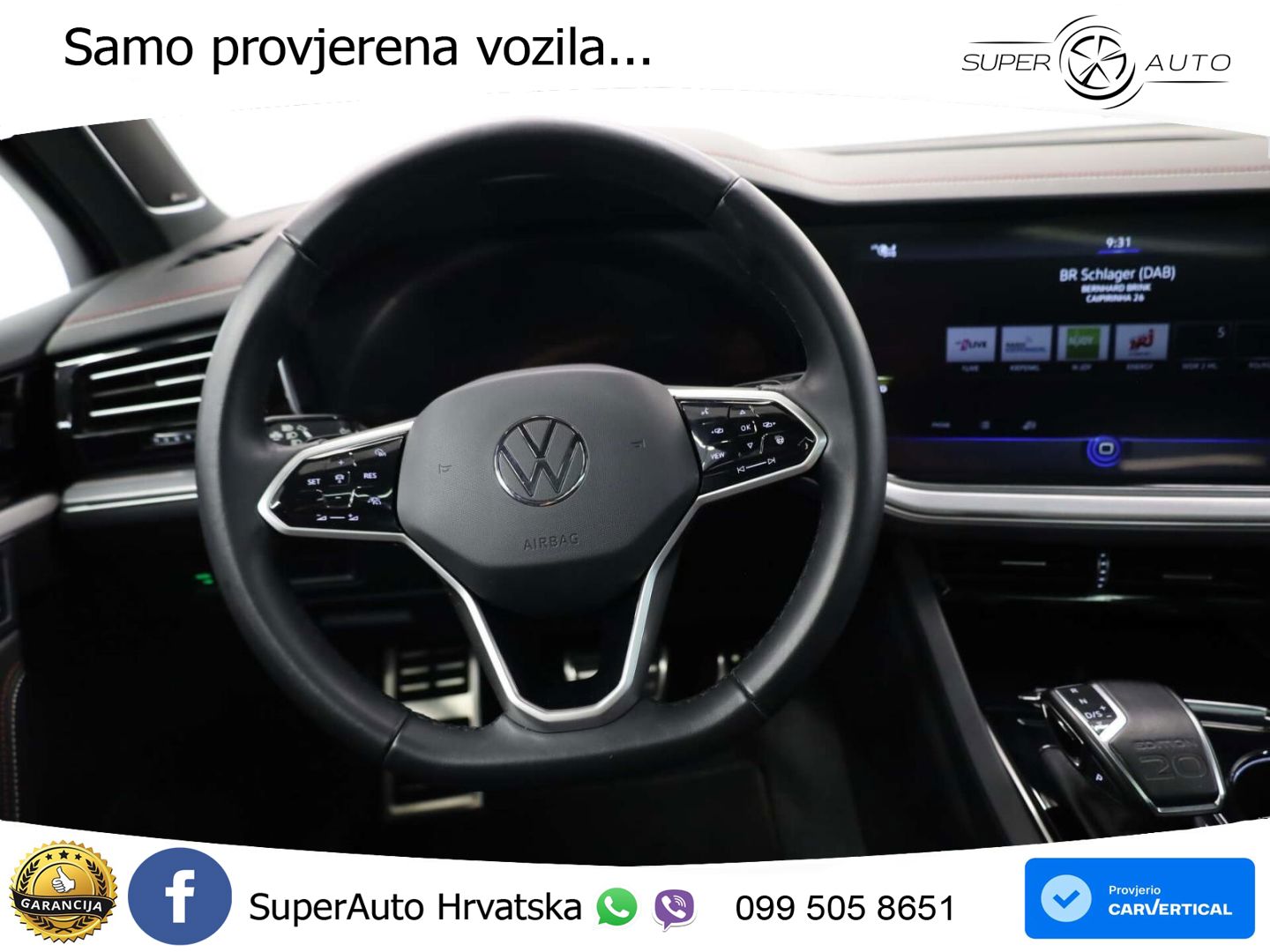 Volkswagen Touareg 3.0 V6 TDI (286 KS) 4MOTION Tiptronic ZRAČNI+ACC+GR SJED+KAM+PANO