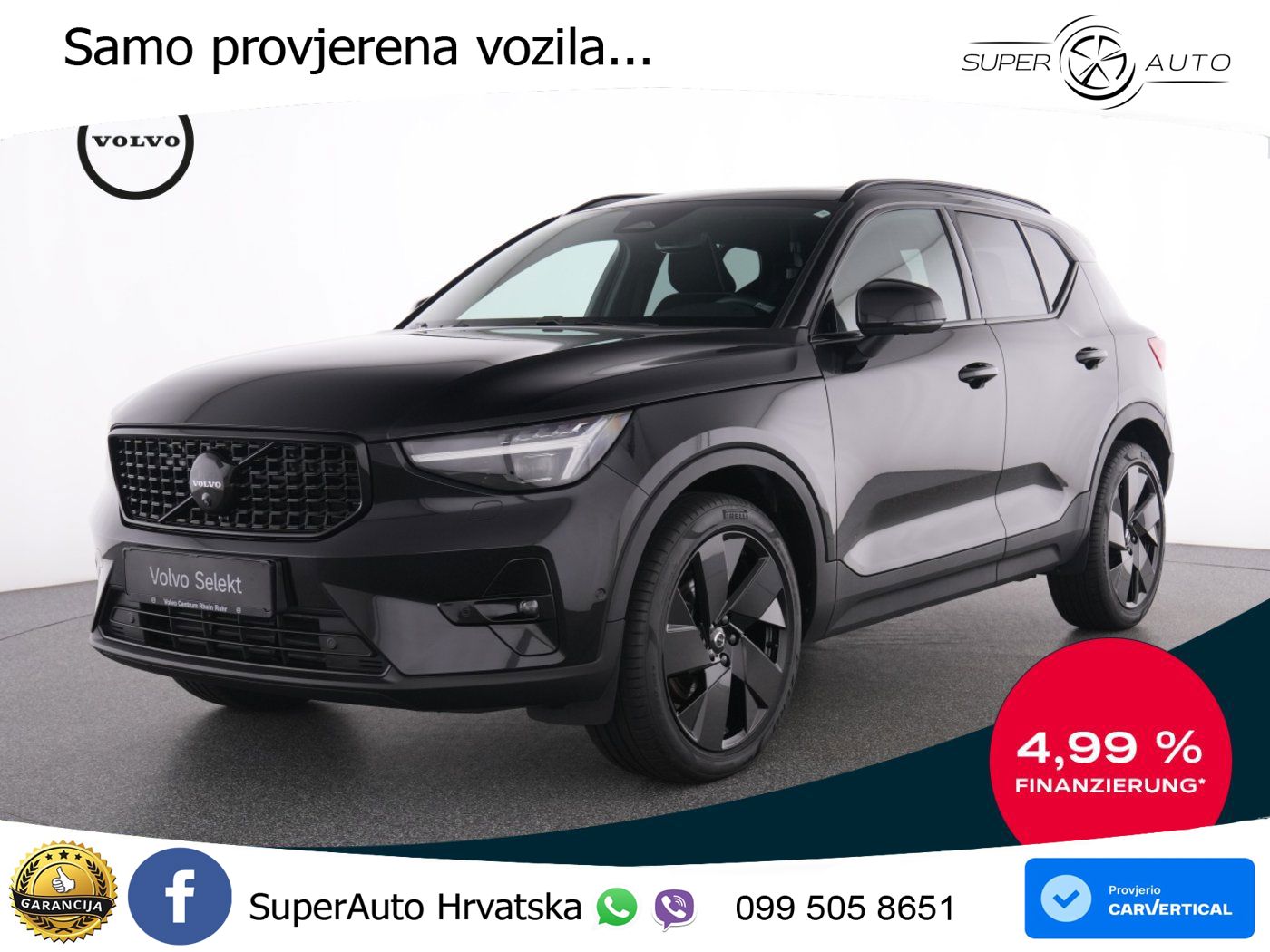 Volvo XC40 2.0 B4 AWD 197 KS Automatic ACC+GR SJED+360+PANO