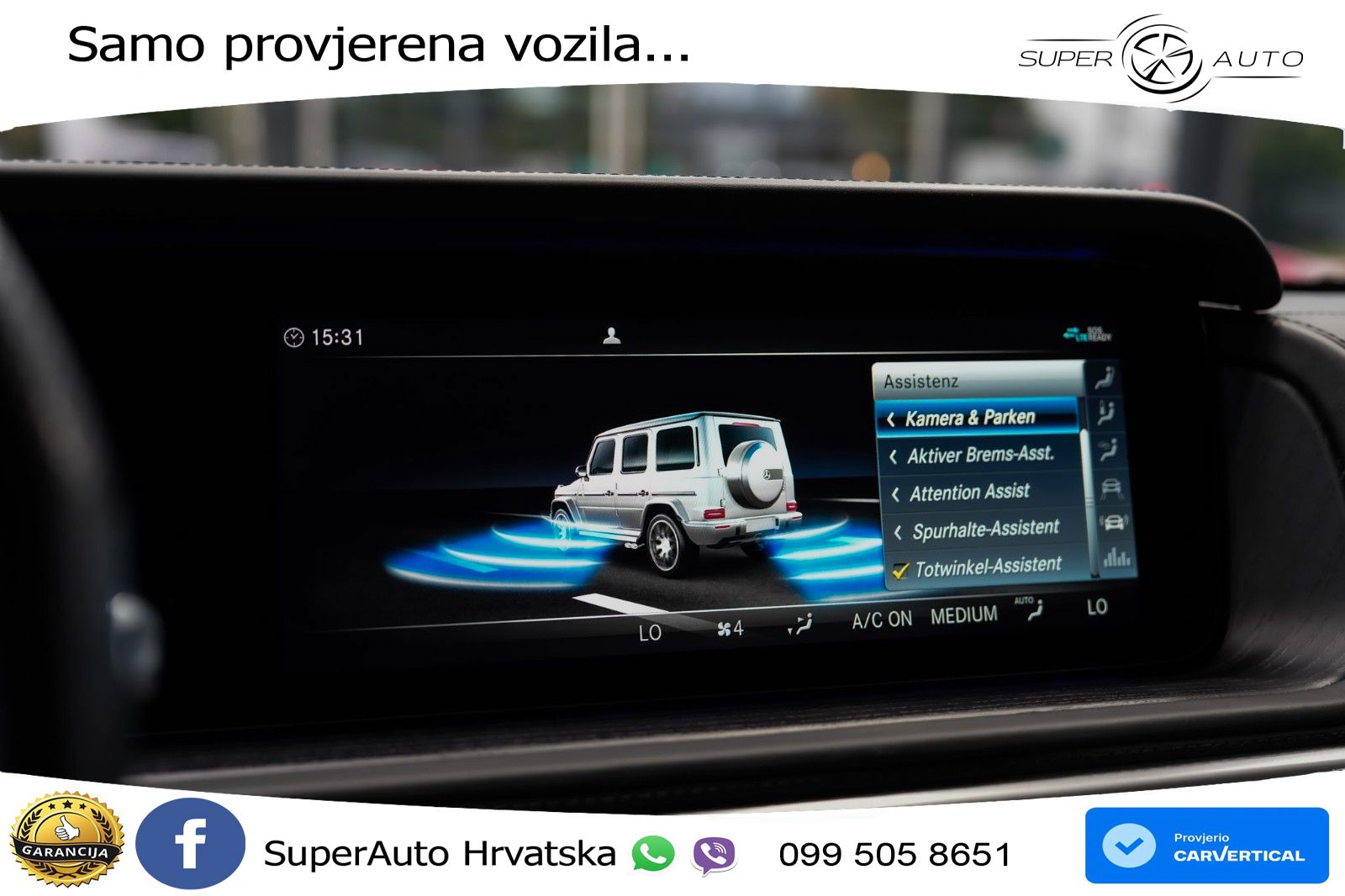 Mercedes AMG G 63 Long V8 (585 KS) 4MATIC 9G-TRONIC AMG SPEEDSHIFT TCT Superior LED+GR SJED+ACC