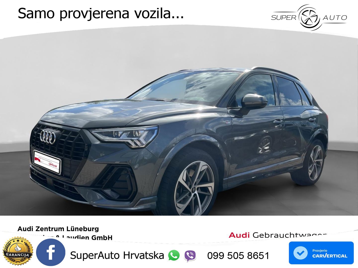 Audi Q3 45 TFSI (245 KS) quattro S tronic S line MATRIX+GR SJED+KAM