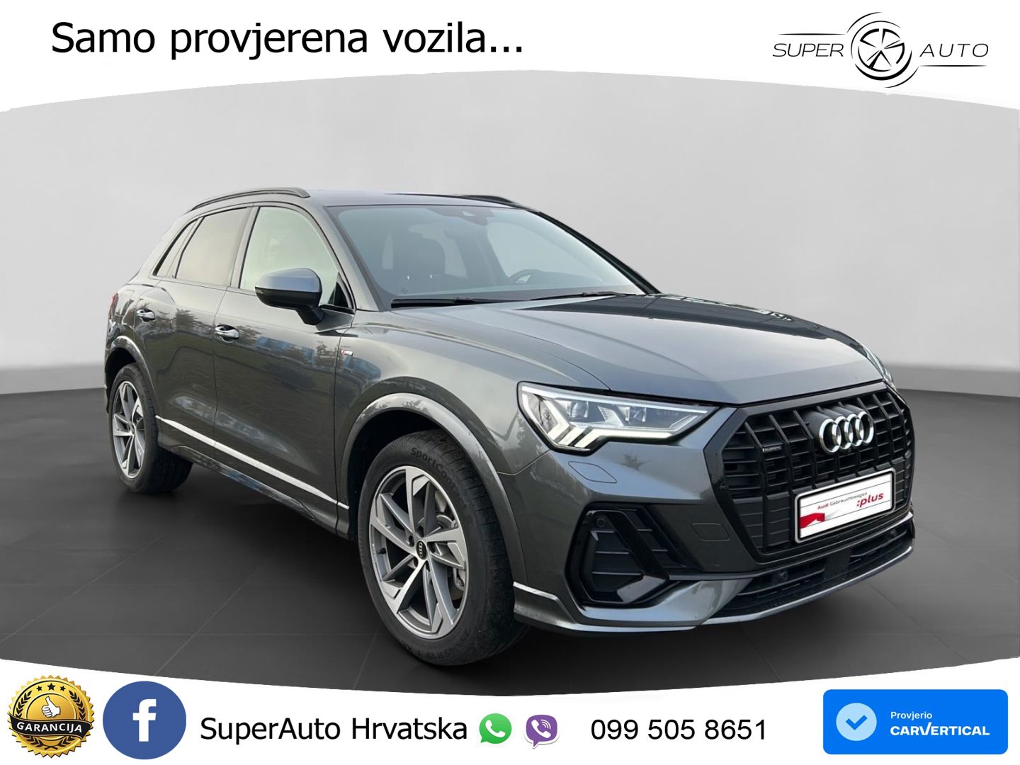 Audi Q3 45 TFSI (245 KS) quattro S tronic S line MATRIX+GR SJED+KAM