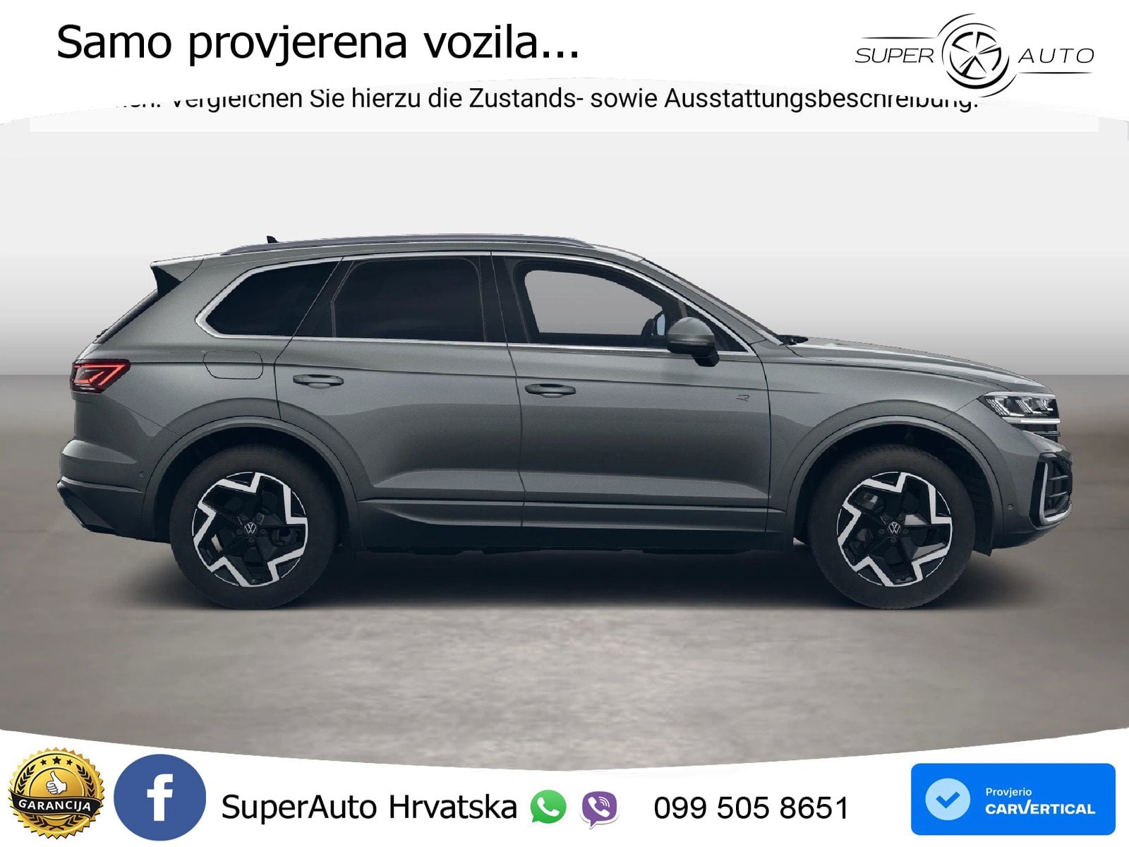 Volkswagen Touareg 3.0 V6 TDI (231 KS) 4MOTION Tiptronic R-Line ZRAČNI+ACC+4xGR SJED+KAM